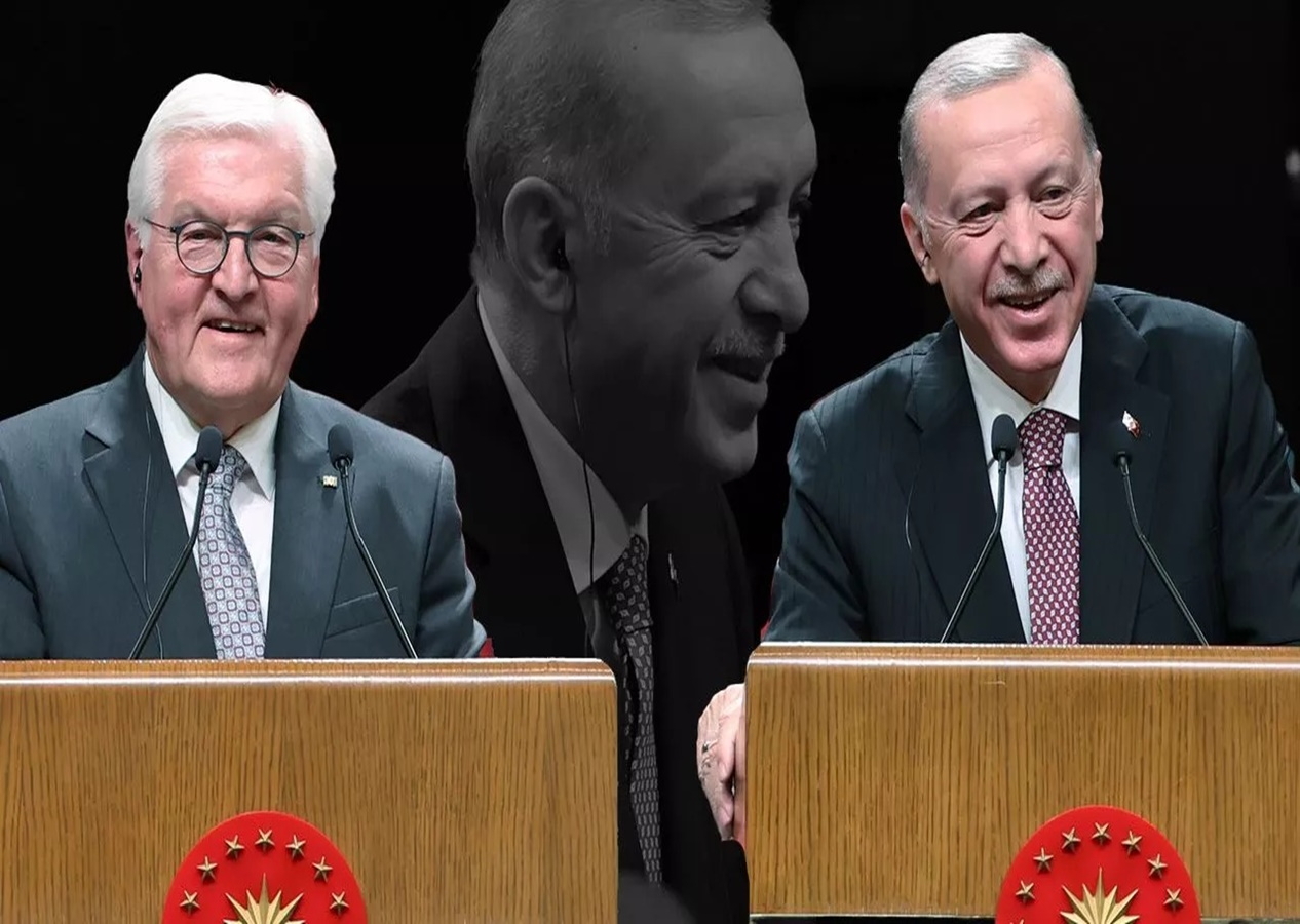 Cumhurbaşkanı Erdoğan, Almanya Cumhurbaşkanı Steinmeier'e tarihi mektubun birebir basımını hediye etti
