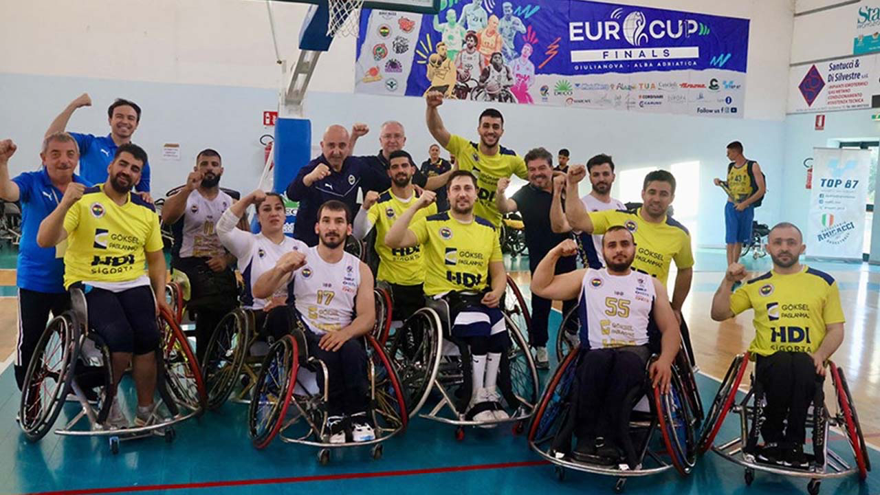Fenerbahçe Göksel Çelik tekerlekli sandalye basketbol takımı Avrupa şampiyonu oldu