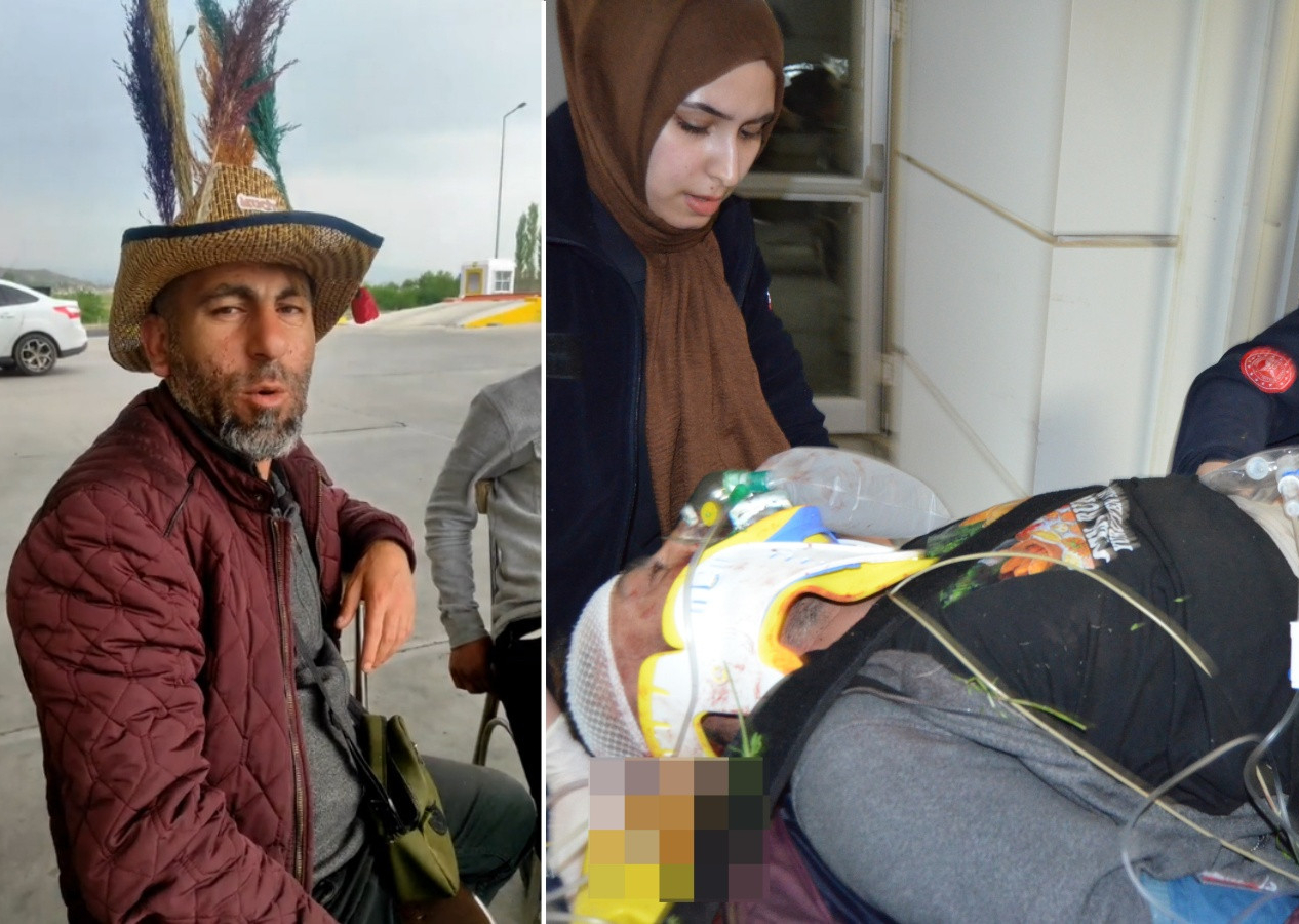 Kayseri'den İstanbul'a yürümek için yola çıkmıştı... Canlı yayın yaparken kamyon çarptı!