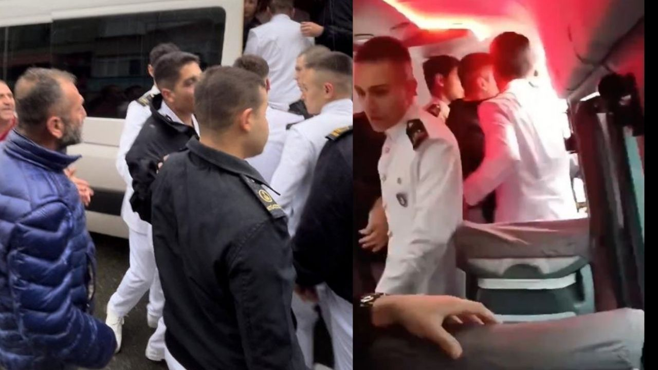 Minibüs şoförleri servis kiralayan üniversitelileri darp etti