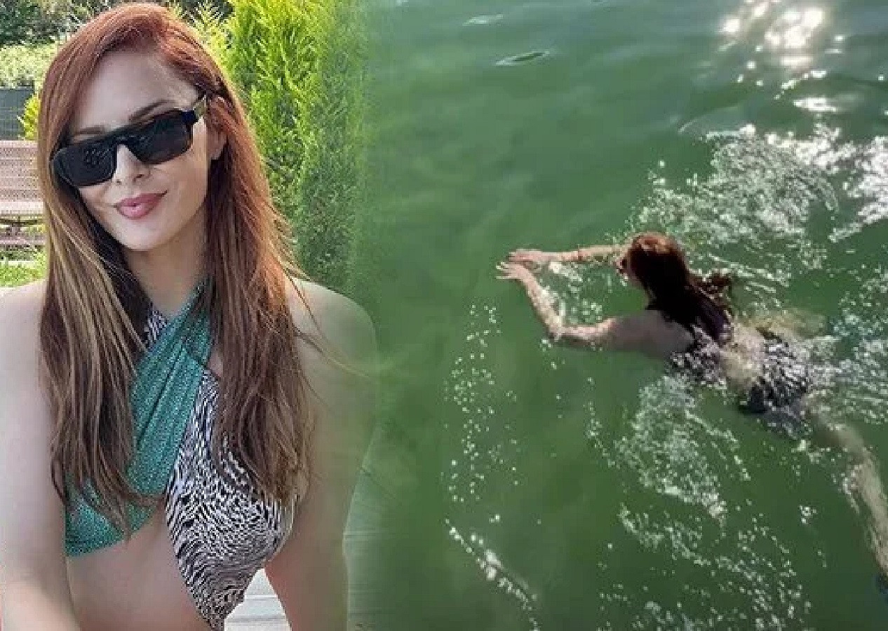 Ünlü oyuncu Mine Tugay Avusturya tatilinden paylaştı! Soğuk göle giren oyuncunun karelerini görenlerin içi üşüdü...