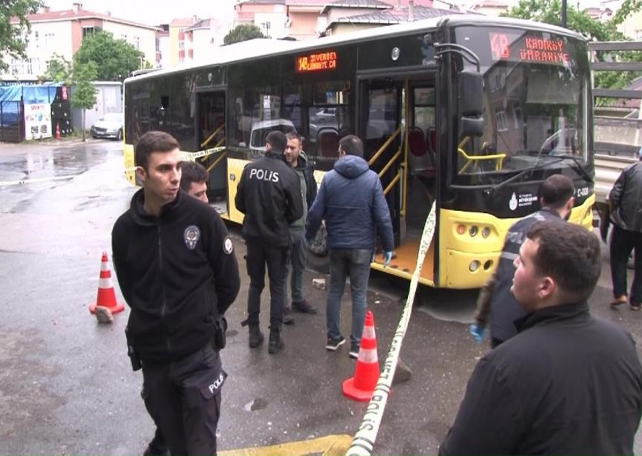 Ümraniye'de otobüs şoförüne silahlı saldırı: 6 el ateş etti