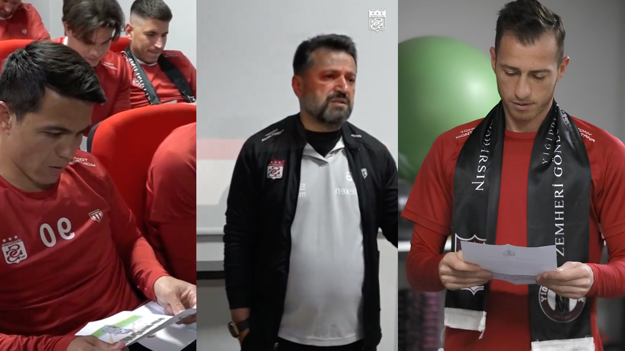 Sivassporlu taraftarlardan Galatasaray maçı öncesi futbolculara büyük jest! Bülent Uygun oyunculara sürpriz yaptı