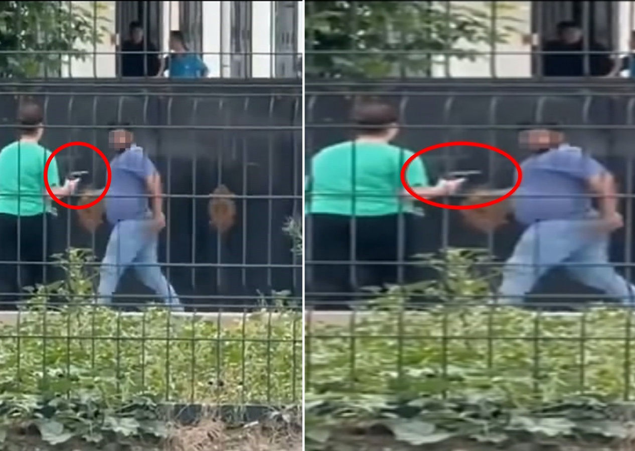 Mardin'de okuldan atılan kız öğrenci tabanca ile okulu bastı! Korku dolu anlar kamerada...