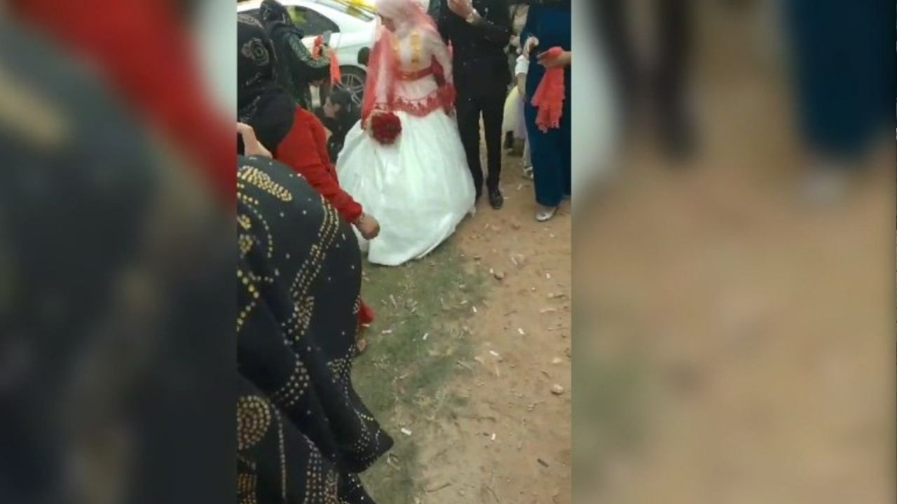 Gelinin duvağını toplarken maganda kurşunuyla vuruldu