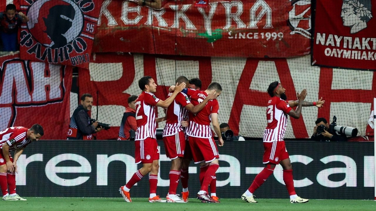 UEFA Konferans Ligi'nde Olympiakos finalde! Olympiakos: 2 - Aston Villa: 0
