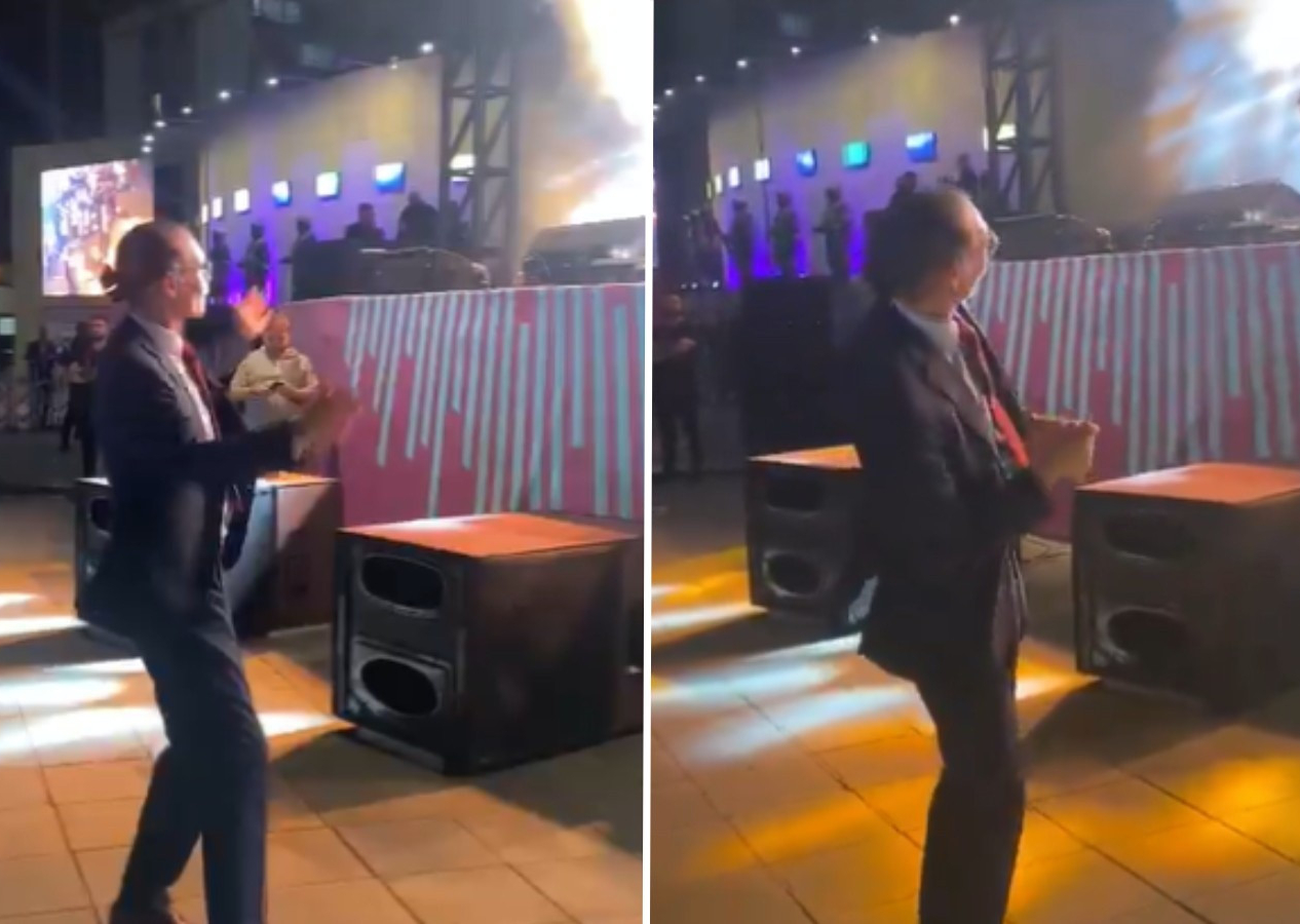 Erdal Beşikçioğlu Melek Mosso konserinde dans etti