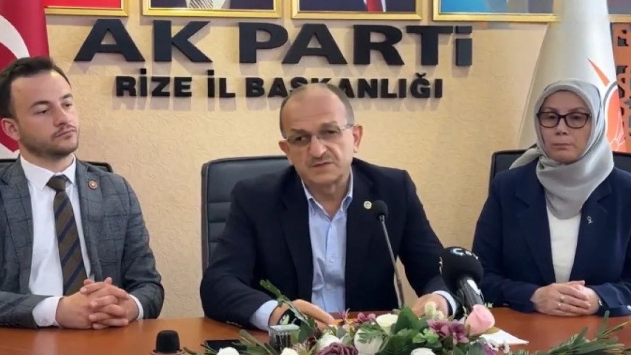 AK Parti Rize İl Başkanı Ayar görevinden istifa ettiğini duyurdu