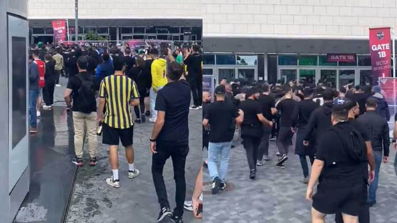 Maç öncesi ortalık karıştı! Fenerbahçe ile Panathinaikos taraftarları arasında kavga çıktı