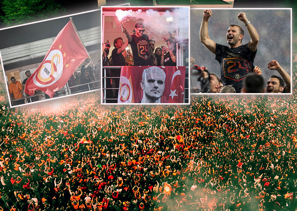 Galatasaray'ın şampiyonluğu Avrupa basınında manşetleri süsledi! "10 yıldır şampiyon olamayan Fenerbahçe'nin üzerinde 100 barajını geçtiler!"