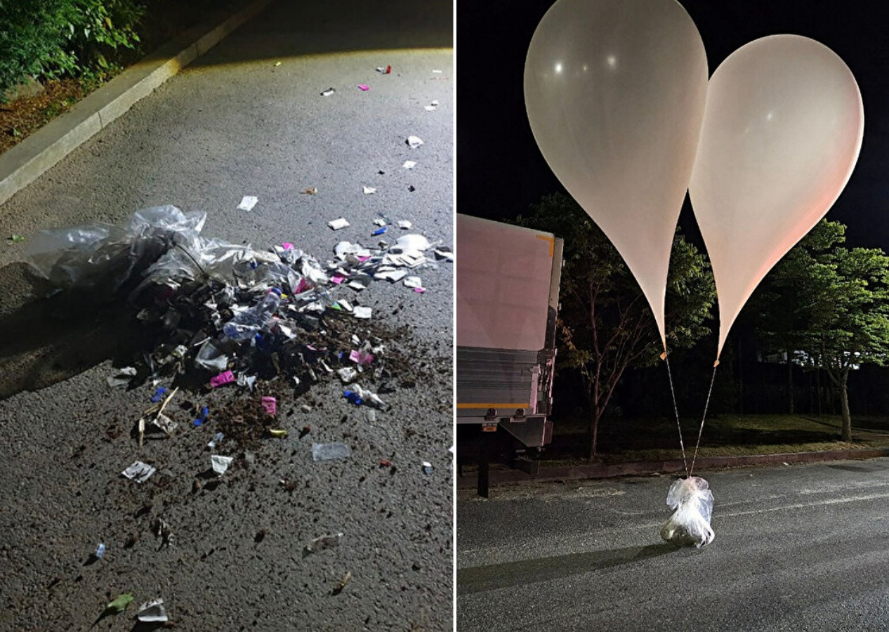 Kuzey Kore, Güney Kore'ye içi dışkı dolu balonlar gönderdi!