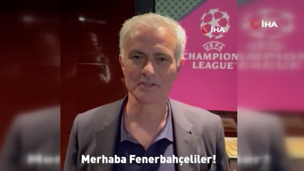 Jose Mourinho'dan Fenerbahçelilere çağrı: Haydi yolculuğumuza başlayalım!