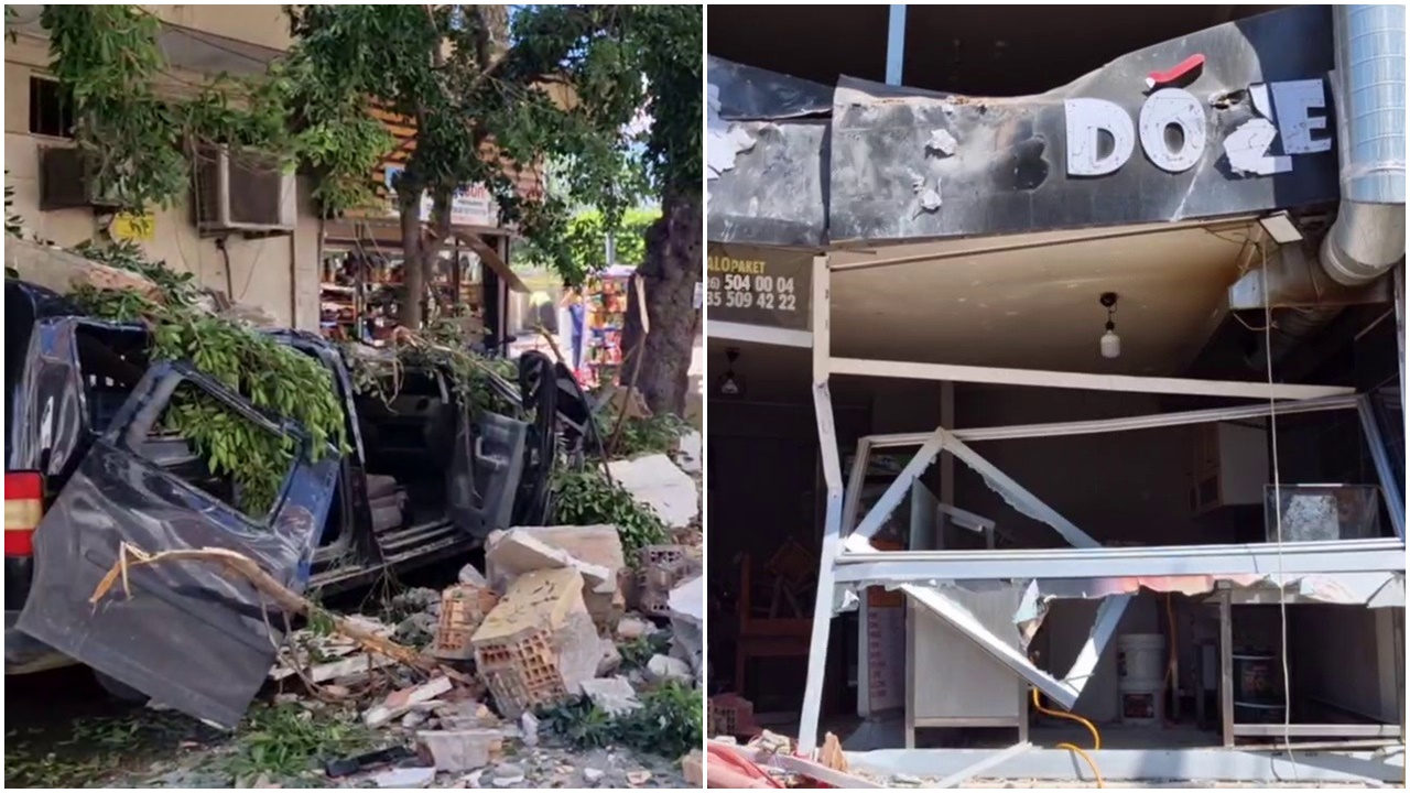 Hatay'da dönercide tüp patladı! Ortalık savaş alanına döndü