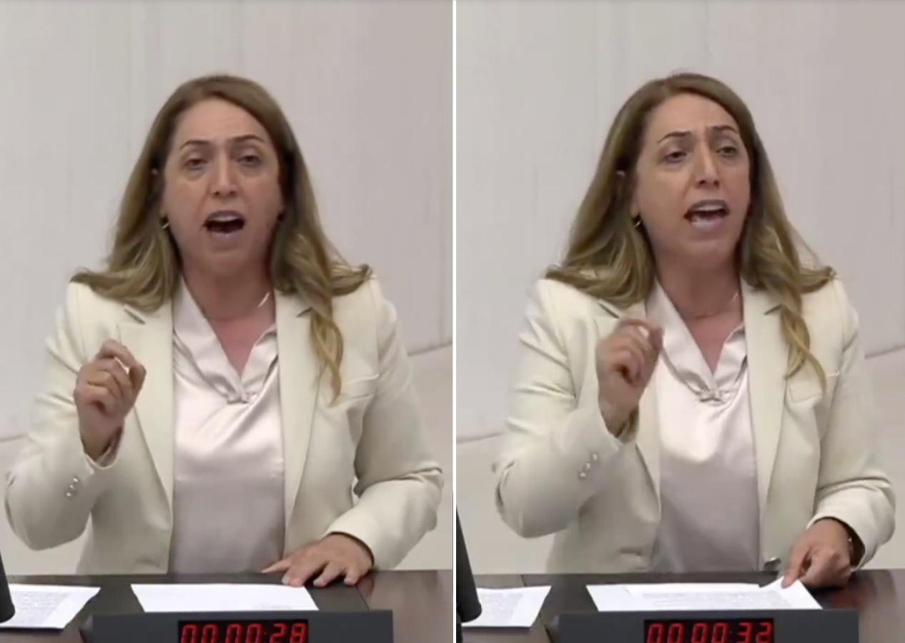 DEM Partili Saliha Aydeniz'den TBMM'de alçak sözler! "Kürdistan'da işgalcisiniz"