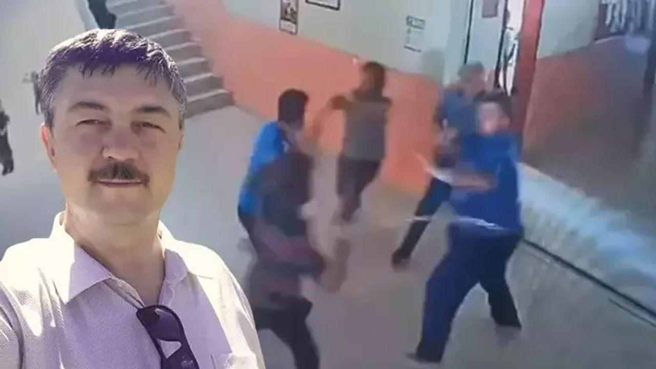 Okulda şiddet! Öğrencinin yakınları okul müdürü ve hizmetliyi zincirle darbetti