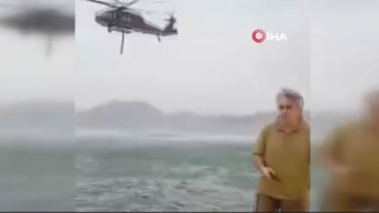 Bafa Gölü'nde pilotların kurtarılma anına ait görüntüler ortaya çıktı
