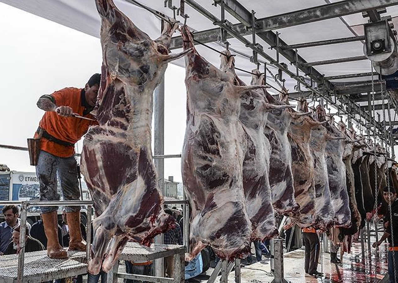 Kurban keserken kalp krizi geçirdi, elindeki bıçağın üzerine düşerek can verdi