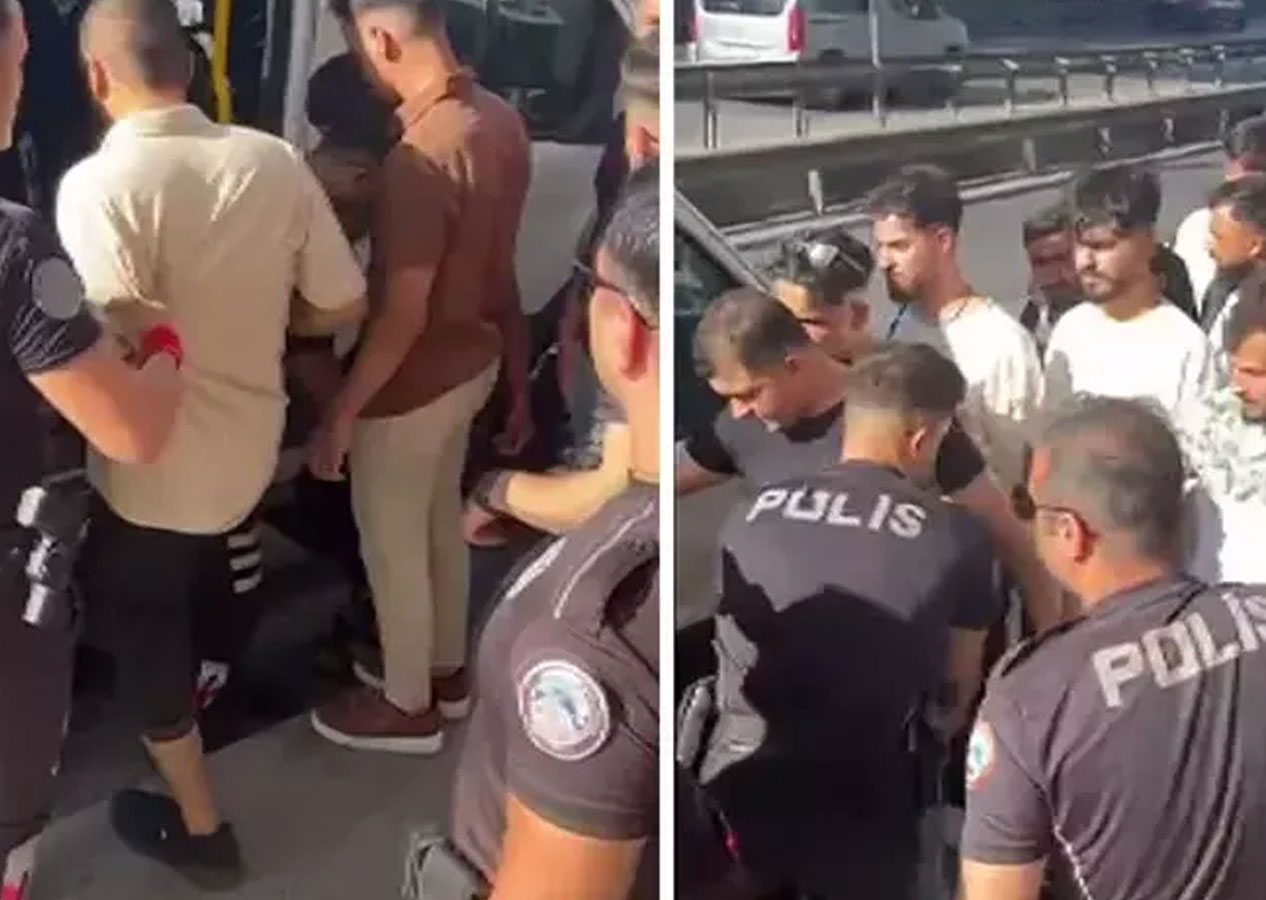 İstanbul'da kaçak göçmenler metrobüs durağında yakalandı