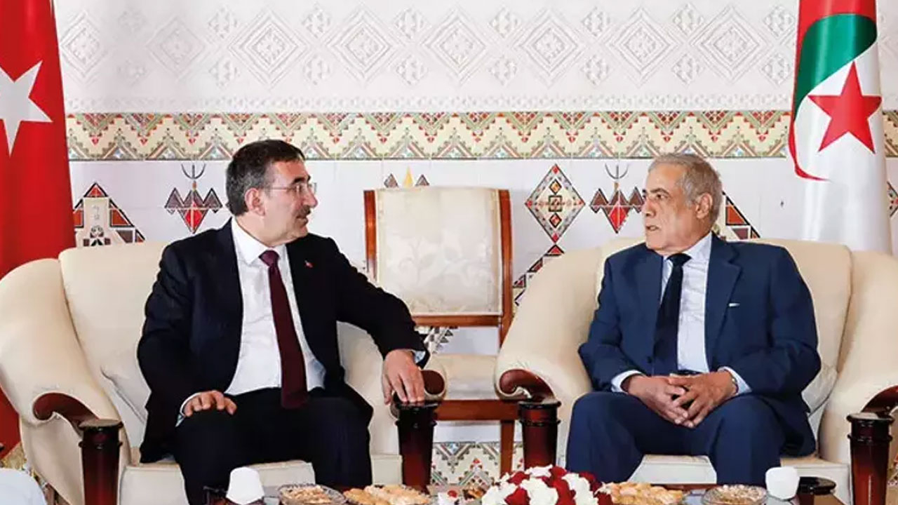 Cumhurbaşkanı Yardımcısı Yılmaz, Nadir Larbaoui ile bir araya geldi