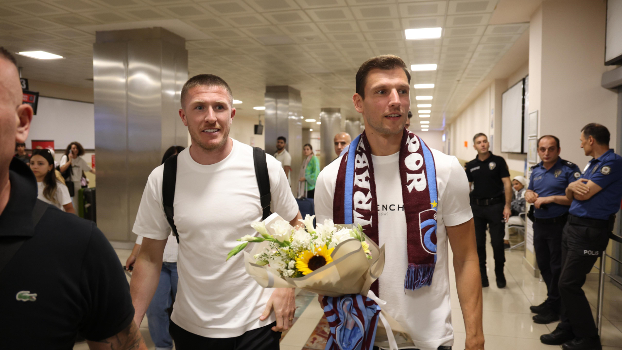 Trabzonspor'un yeni transferleri Borna Barisic ve John David Lundstram Trabzon'da!