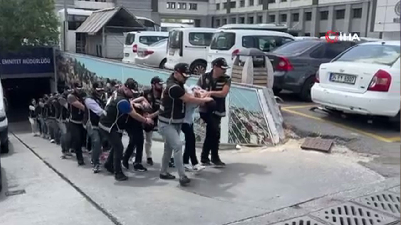 İstanbul'da çete operasyonunda yakalanan 15 zanlıdan 5’i tutuklandı