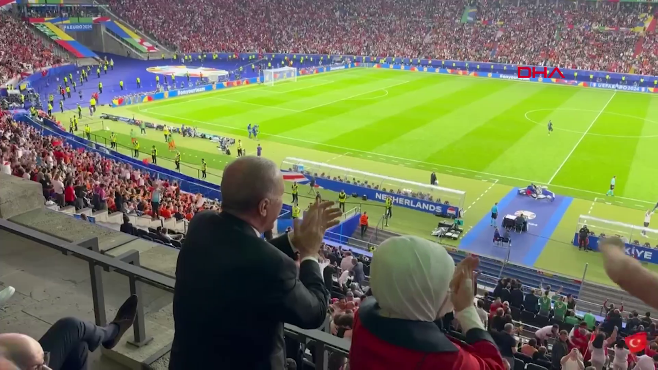 Cumhurbaşkanı Recep Tayyip Erdoğan'dan gol sevinci!