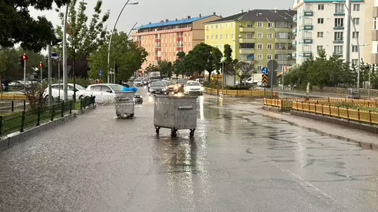 Erzurum ve Gümüşhane'de sağanak yağış hayatı olumsuz etkiledi