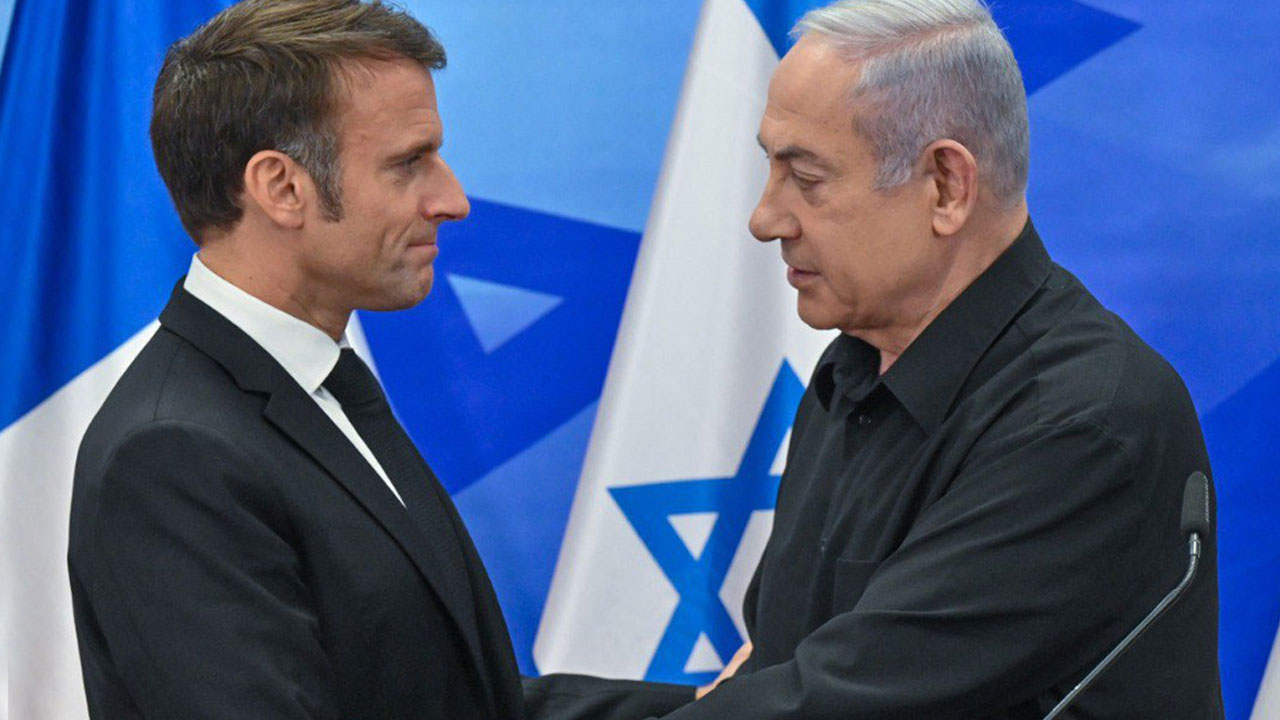 Macron ile Netanyahu arasında gergin görüşme! 'Kabul edilemez'