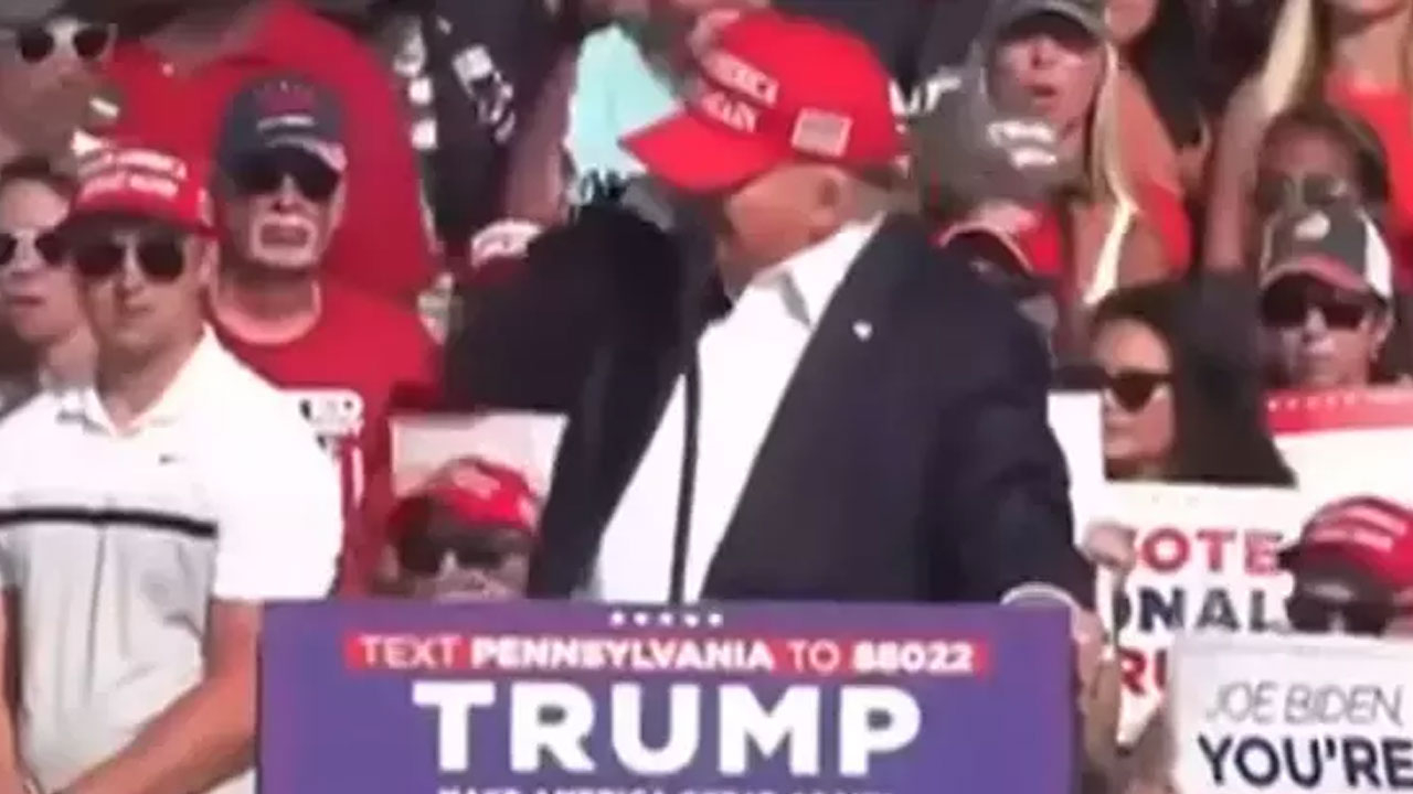 Trump'a suikast girişimi! Mitingde konuşma yaptığı sırada ateş açıldı