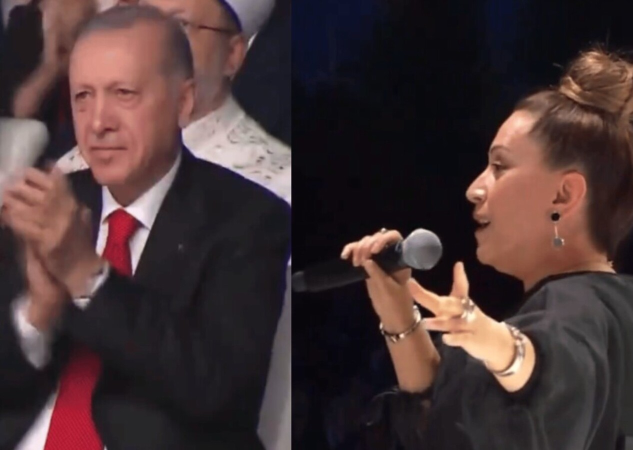 Azerin Bozkurt yaptı! Cumhurbaşkanı Recep Tayyip Erdoğan uzun süre alkışladı!
