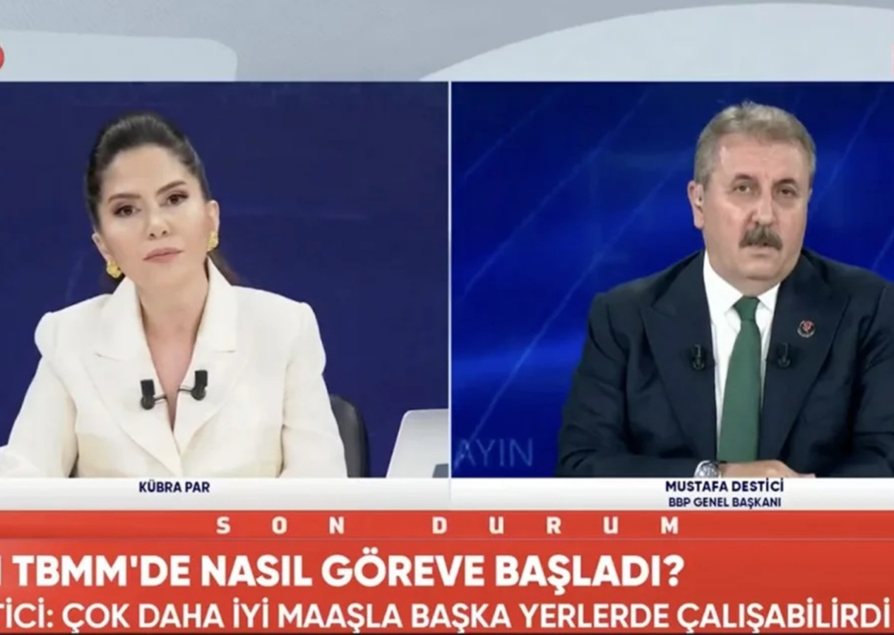 Canlı yayında gergin anlar! Kübra Par, Mustafa Destici'ye en zor soruyu sordu