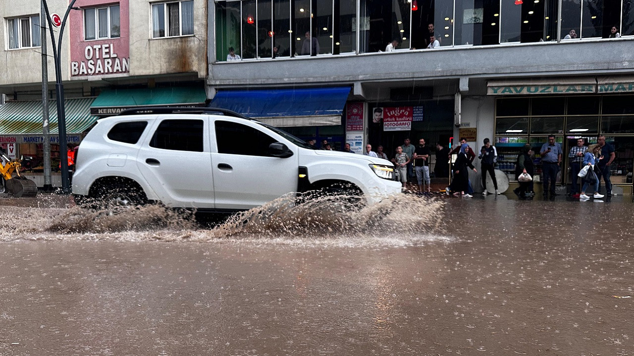 Giresun'da sağanak hasara neden oldu!