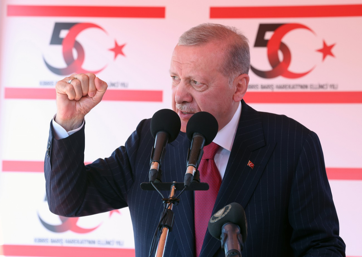Cumhurbaşkanı Erdoğan'dan Kıbrıs'ta Yunan Savunma Bakanı'na tepki: Akla ziyan açıklama yaptı
