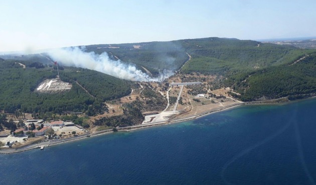 Gelibolu Yarımadası'nda orman yangını!