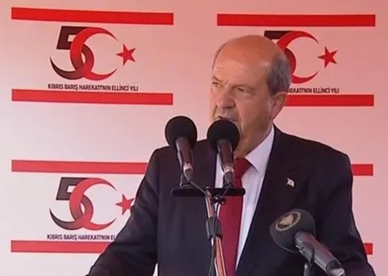 KKTC Cumhurbaşkanı Ersin Tatar'dan Kıbrıs Barış Harekatı'nın 50. yılında Batı'ya soykırım tepkisi! ''Gazze'ye yapılan saldırılara seyirci kalıyorlar''