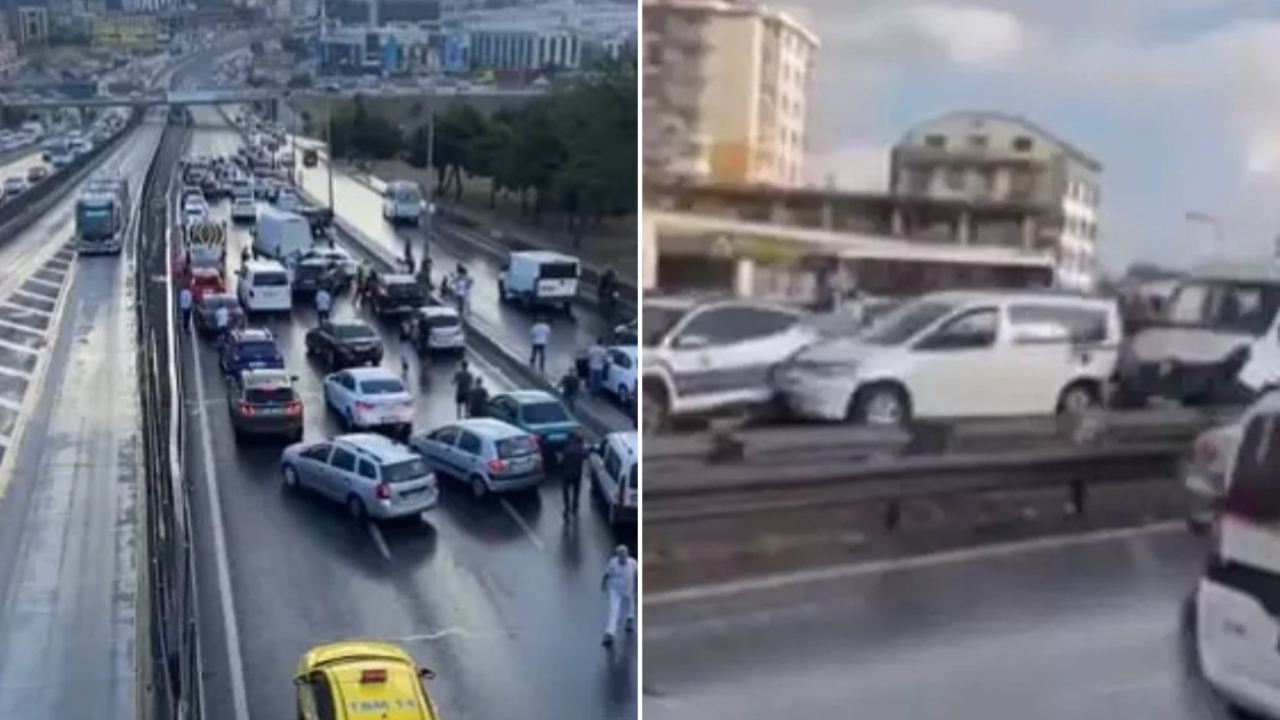 E-5'te 15 araç zincirleme kazaya karıştı! Trafik durdu, çok sayıda yaralı var...