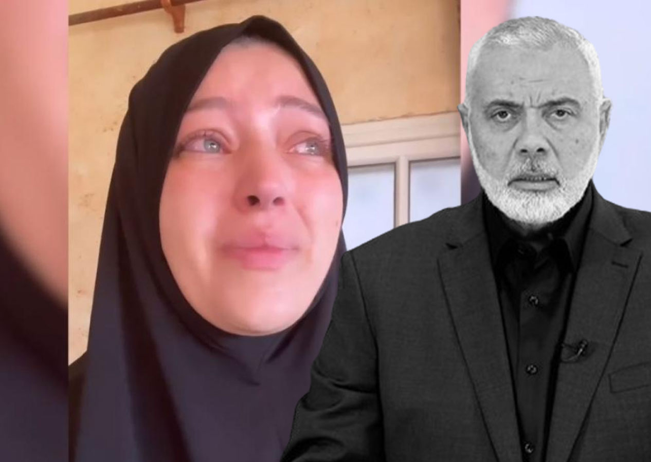 Haniye'nin gelininden babasına son veda!