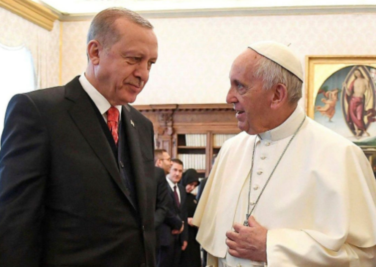 Cumhurbaşkanı Erdoğan, Papa ile görüştü! "Olimpiyat açılışında dini değerlere meydan okundu"