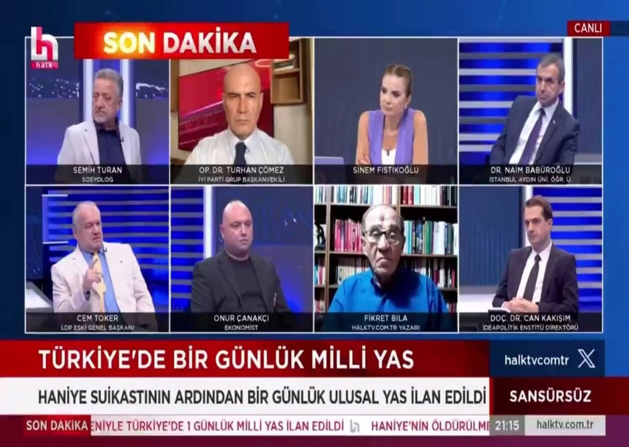 İsrail televizyonu bile yapmaz! Halk TV'de Haniye ile dalga geçip İsrail'i alkışladılar!