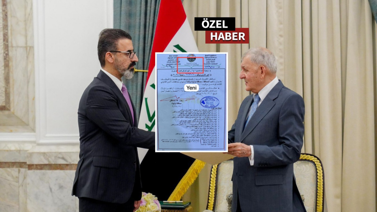 Türkçe yazışma kaldırıldı... Kerkük’te Türkmenlere sözde vali Taha tahriki!