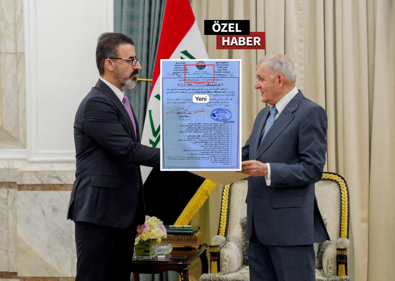 Türkçe yazışma kaldırıldı... Kerkük’te Türkmenlere sözde vali Taha tahriki!