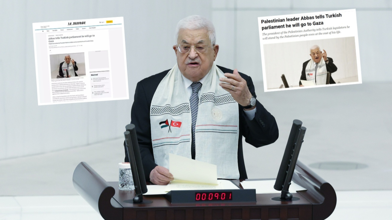 Mahmud Abbas'ın TBMM'deki tarihi konuşması dünyada yankılandı! Taşları yerinden oynatacak Gazze seyahati manşetlerde...