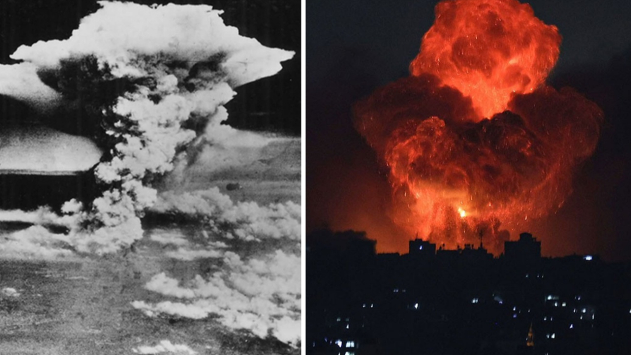 Soykırımcı İsrail'in Gazze'ye attığı bombaların gücü Hiroşima, Nagasaki ve Dresden bombardımanından daha güçlü!