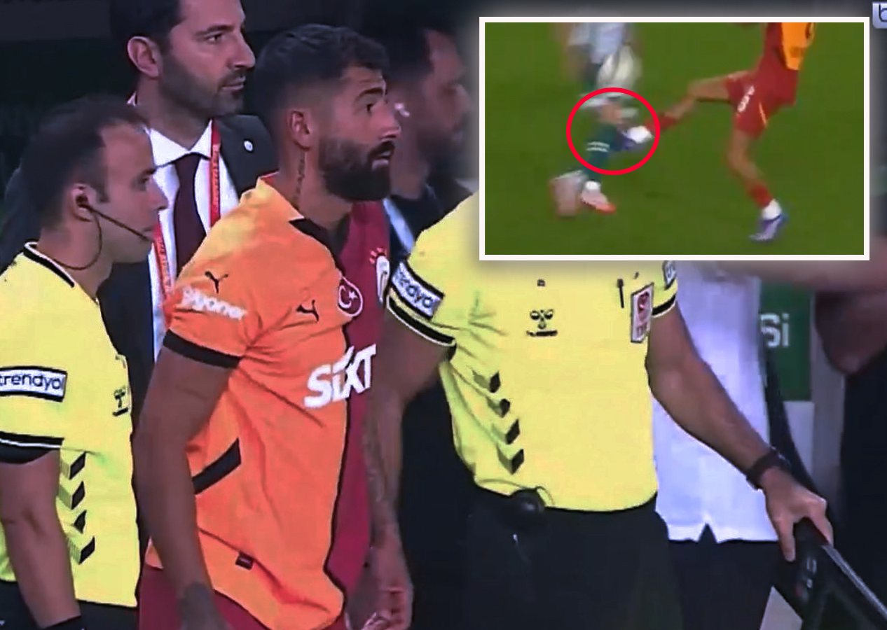 Ahmet Çakar: “Kerem Demirbay’ın hareketi tartışmasız kırmızı kart! Galatasaray mücadeleyi 10 kişi tamamlamalıydı! Cepheden rakibin diz kapağına vuruyor…”