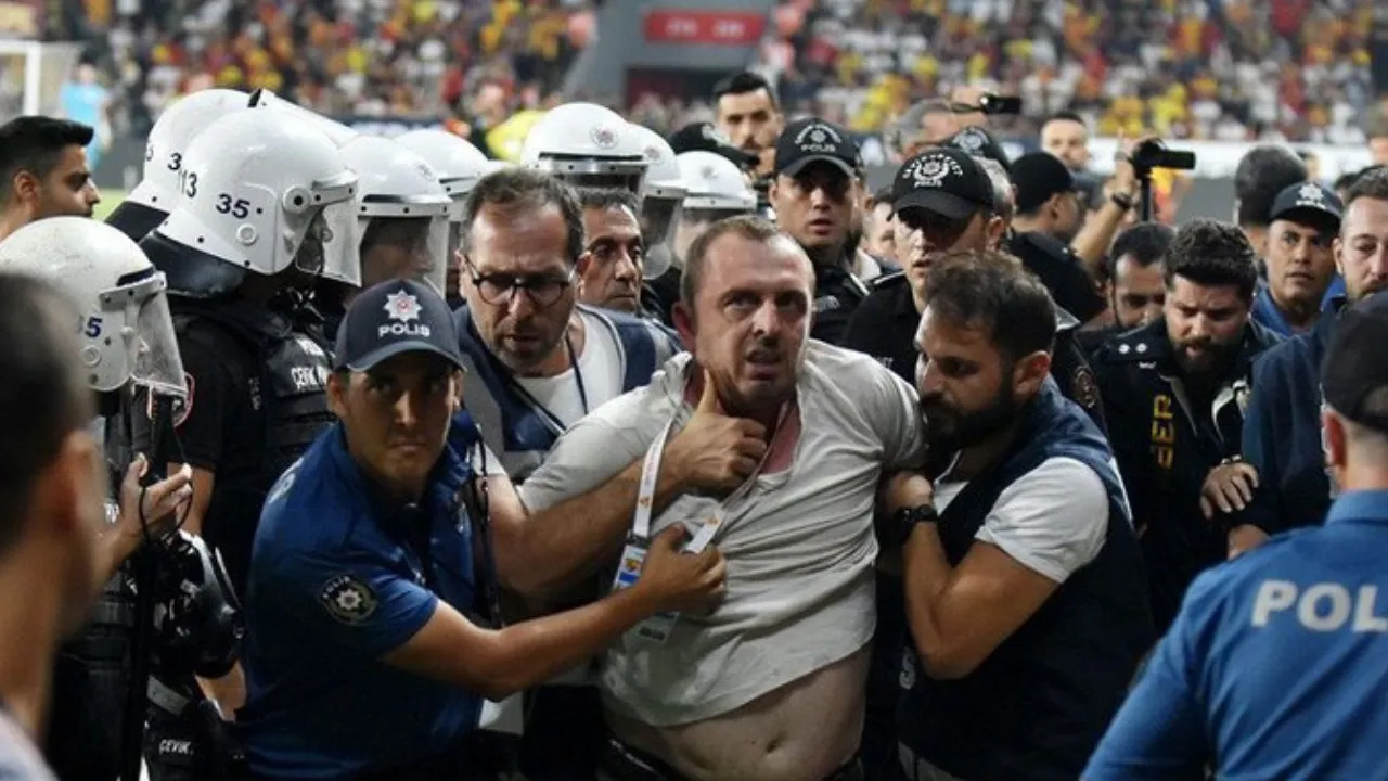 Ali Koç'a saldıran kişi yakalanarak gözaltına alındı