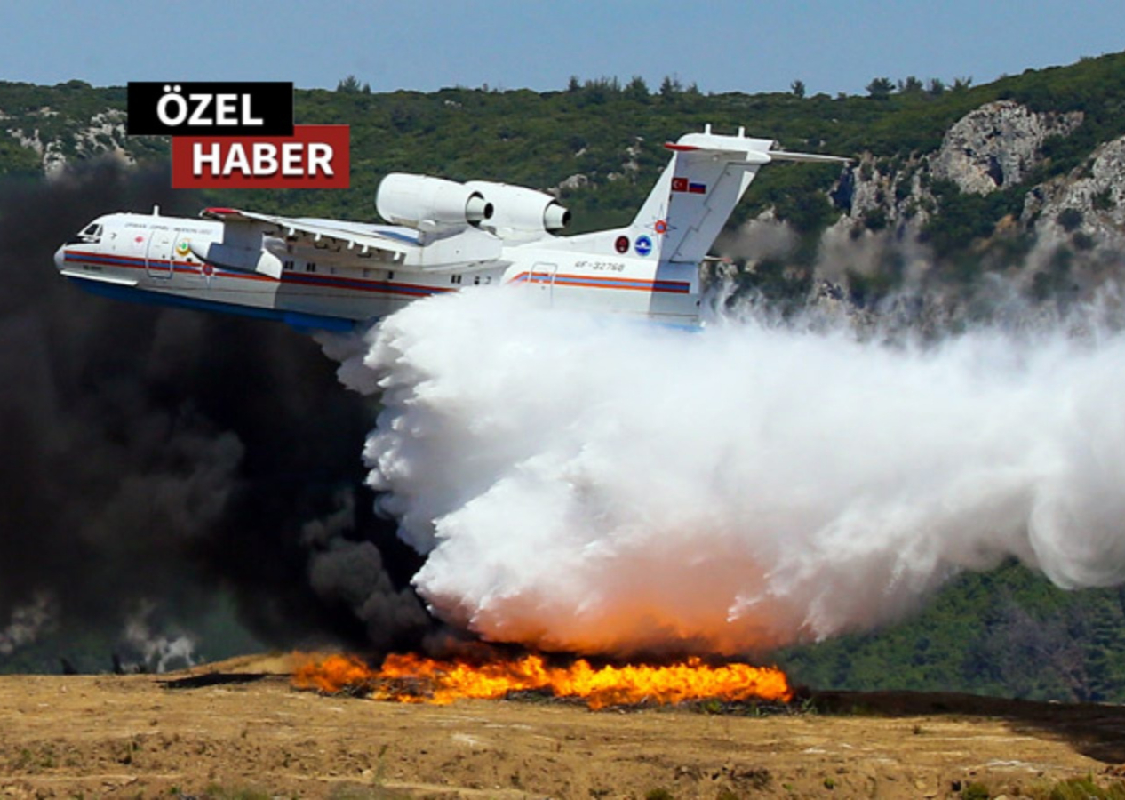 Sağol can Azerbaycan... Aliyev yangın ve müdahale için BE-2004C amfibi uçağı yolladı