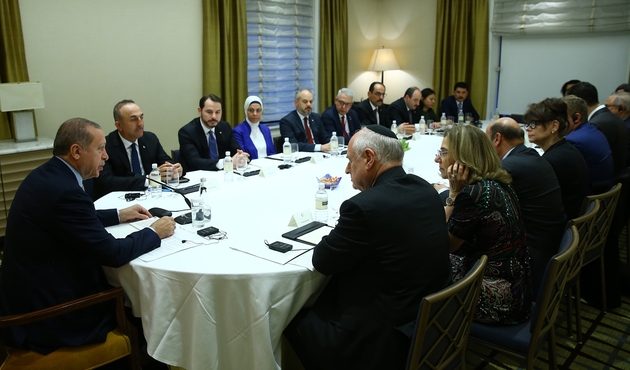 Erdoğan Yahudi kuruluşlarının temsilcilerini kabul etti...