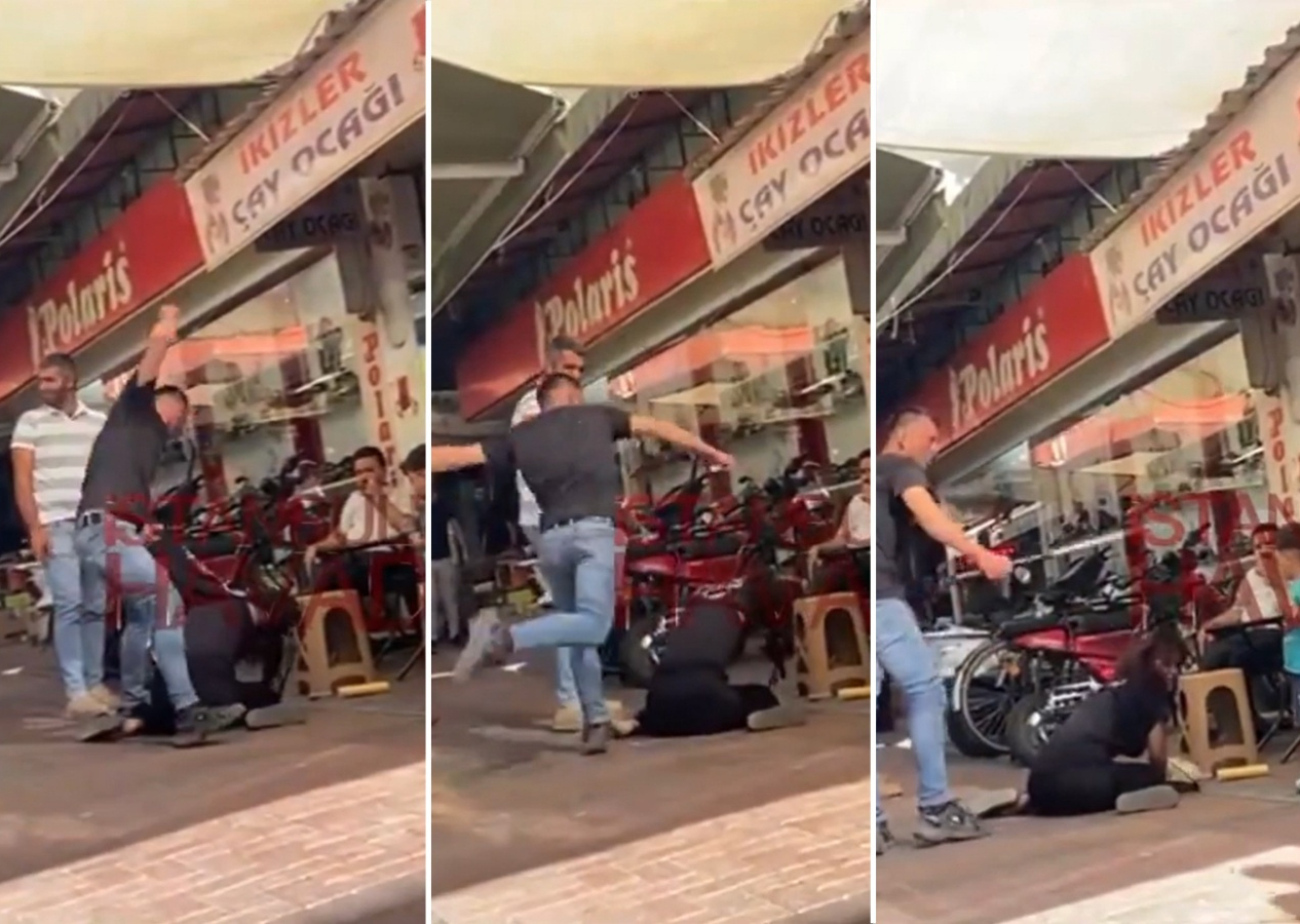 Çevredekiler seyretti... Manisa'da boşandığı eşi, hamile kadını demir sopayla dakikalarca dövdü!