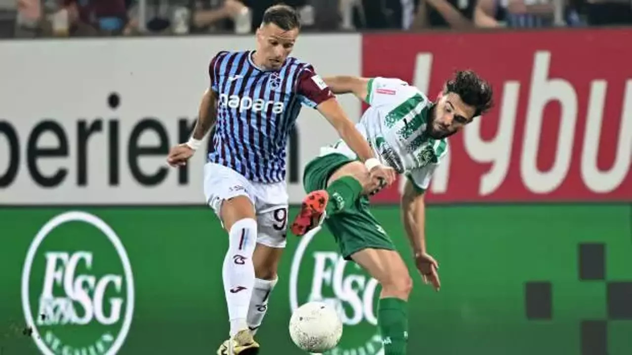 Trabzonspor eşitliği bozamadı, tur rövanş maçına kaldı! St. Gallen 0 - 0 Trabzonspor | Maçın özeti