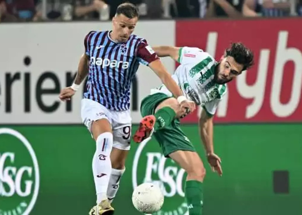 Trabzonspor eşitliği bozamadı, tur rövanş maçına kaldı! St. Gallen 0 - 0 Trabzonspor | Maçın özeti